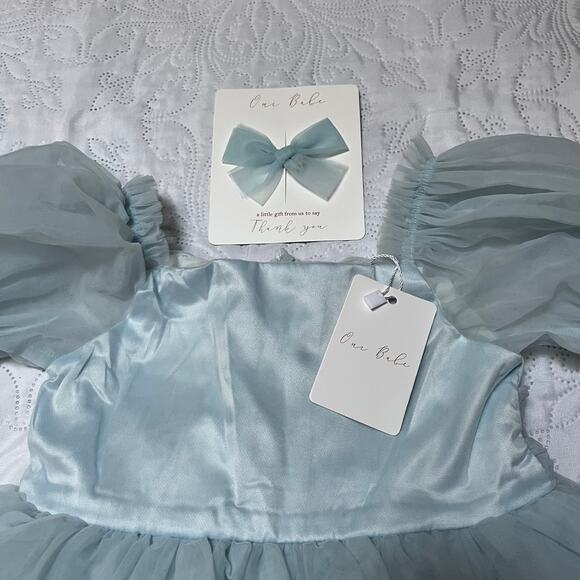 NWT Oui Babe Layla Tulle Formal Dress and Bow Size 5 - Picture 8 of 10